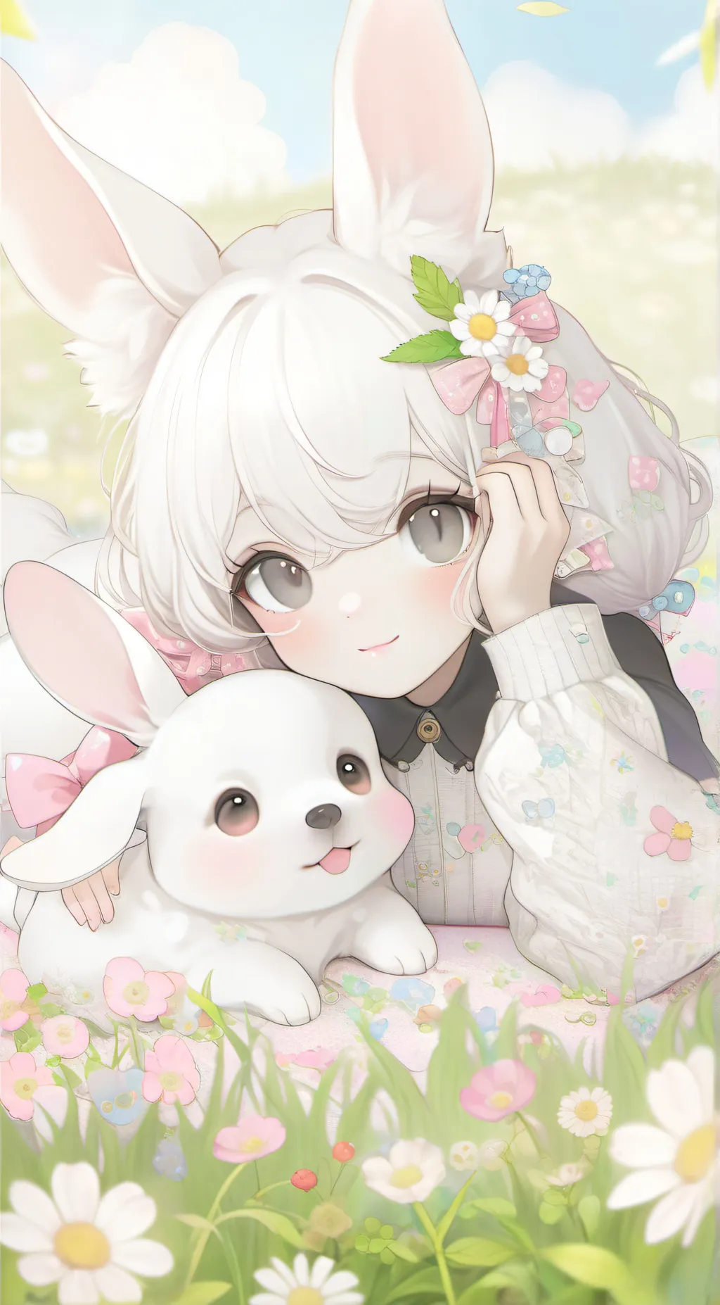 ai character: bun bun background