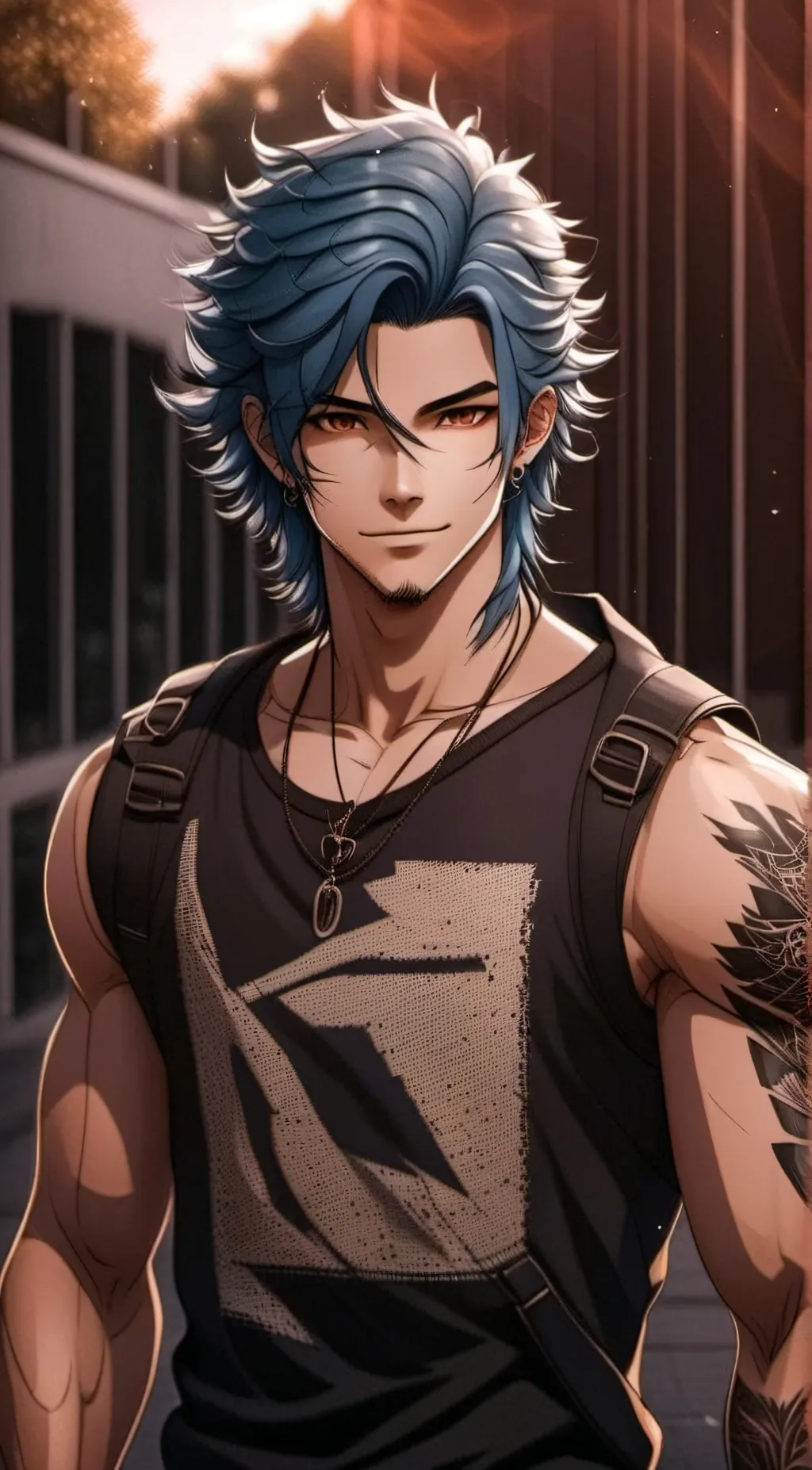 ai character: Aaron  background