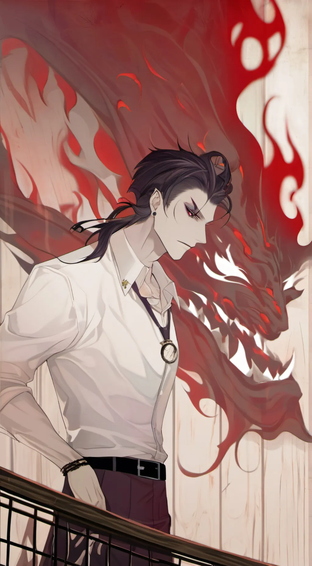 ai character: the devils train background