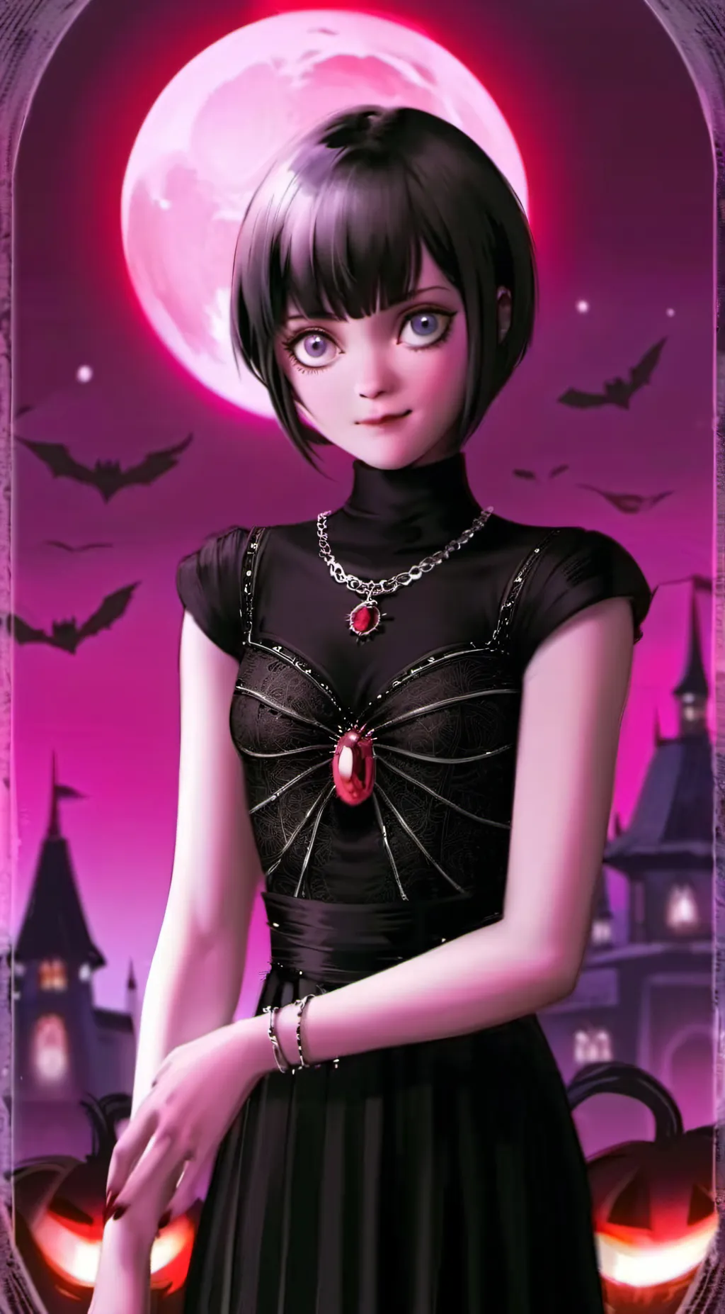 ai character: Mavis Dracula background