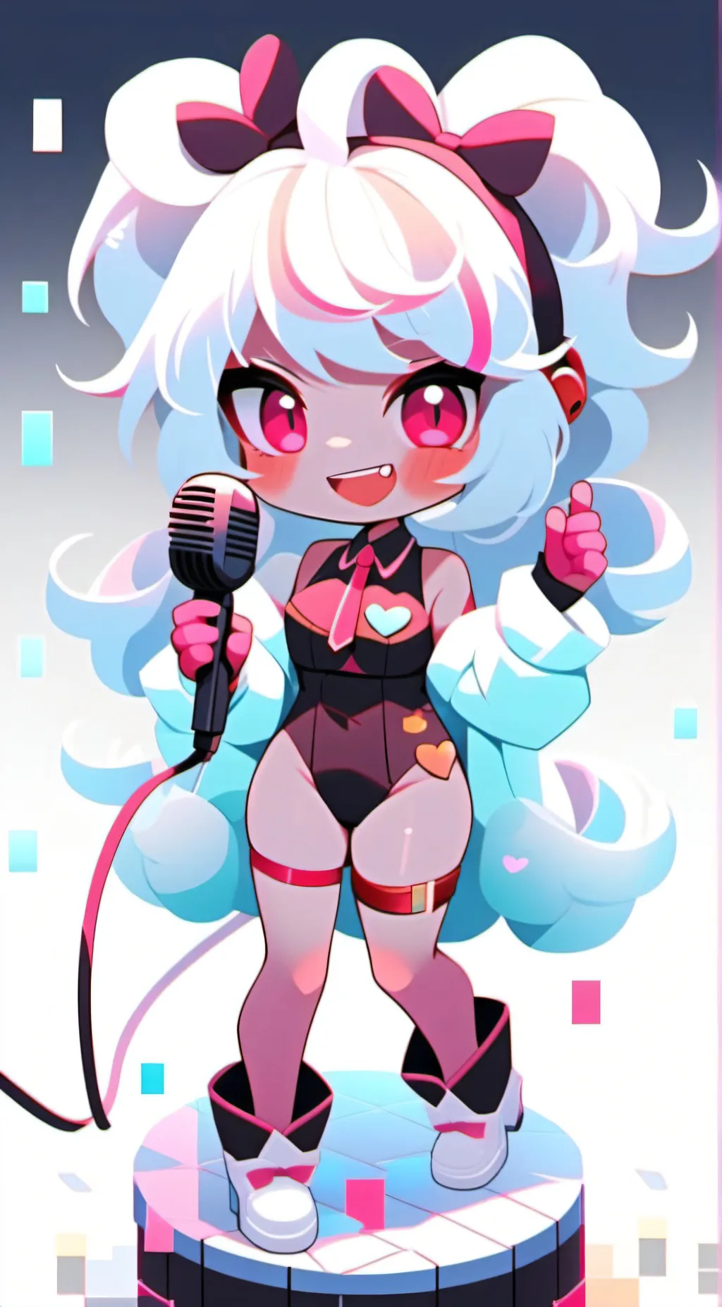 ai character: Cloudy background