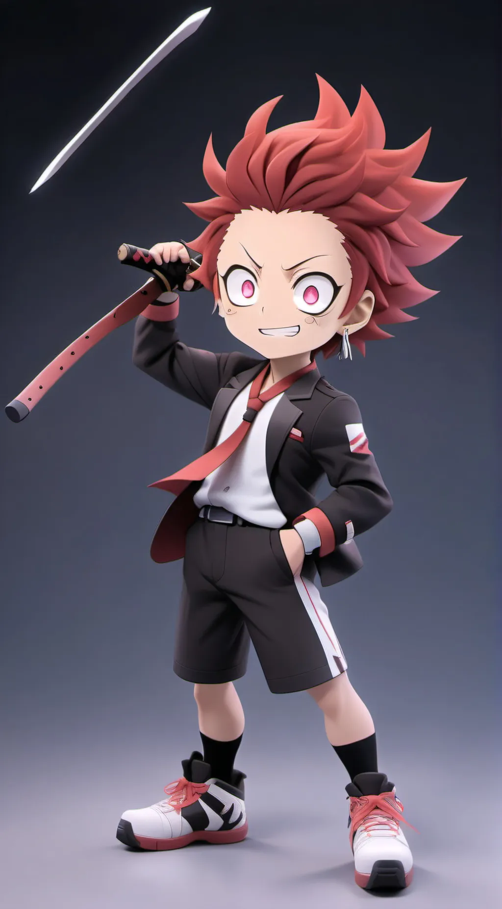 ai character: kirishima  background