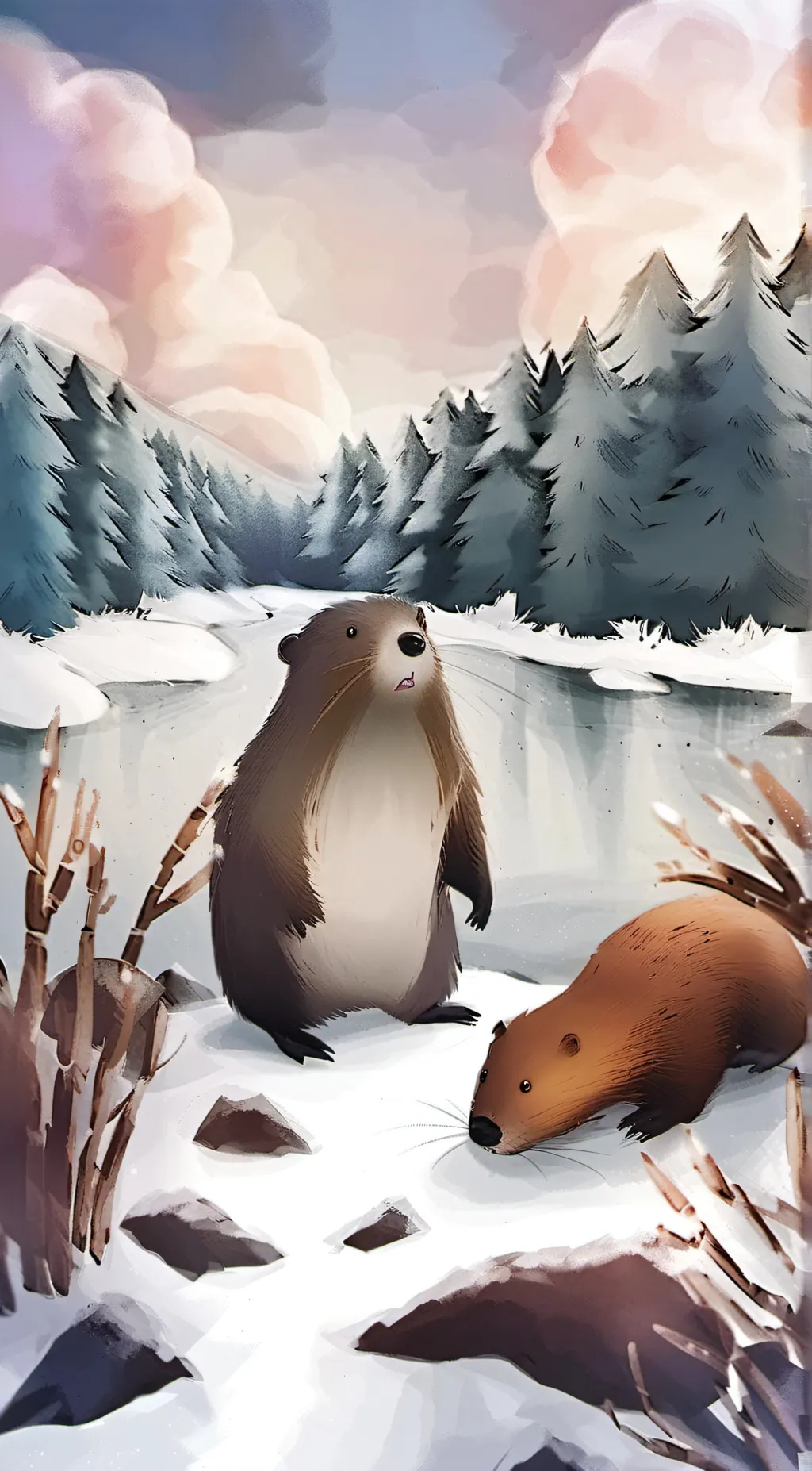 ai character: beaver background