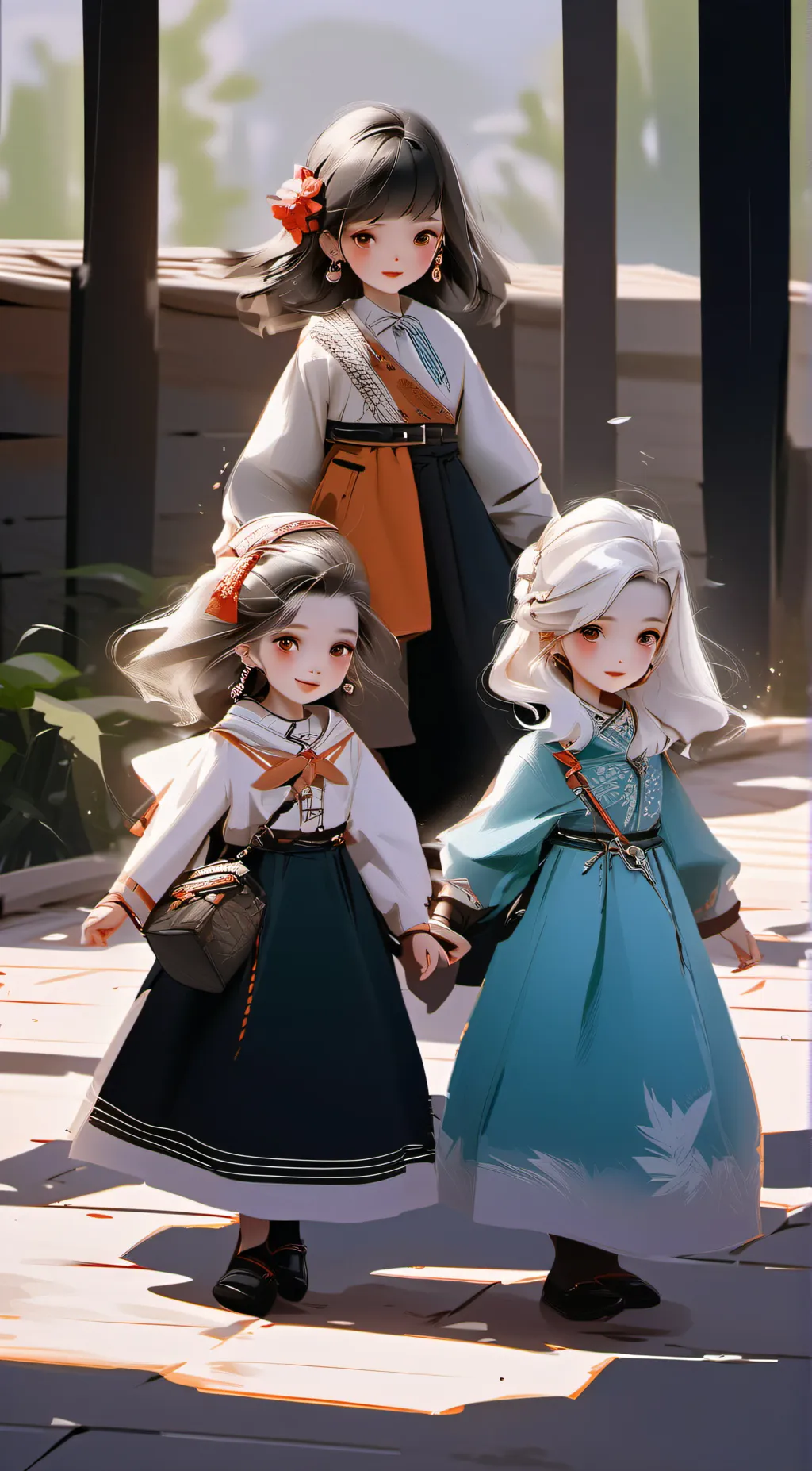 ai character: 4 Friends background