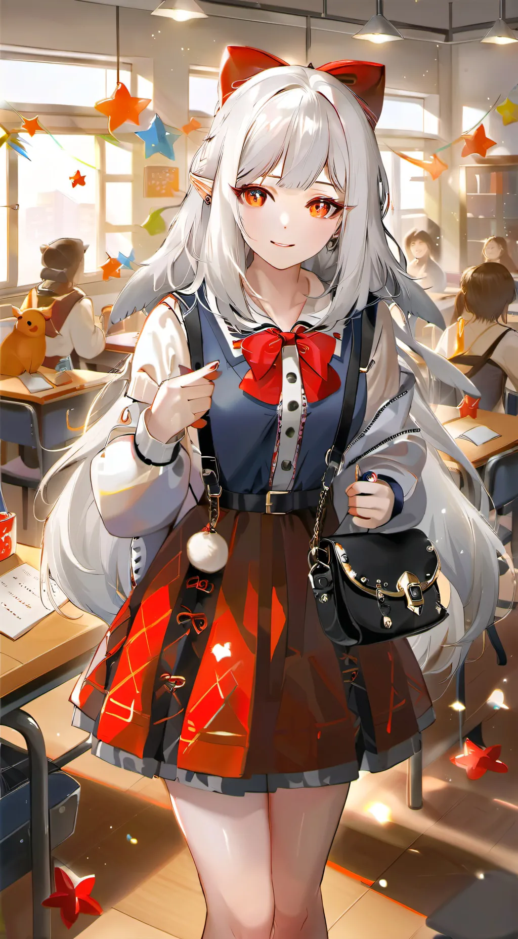 ai character: sunny mom  background