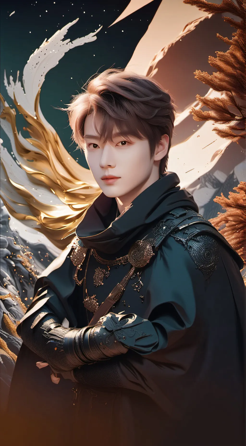 ai character: Kang Daniel  background