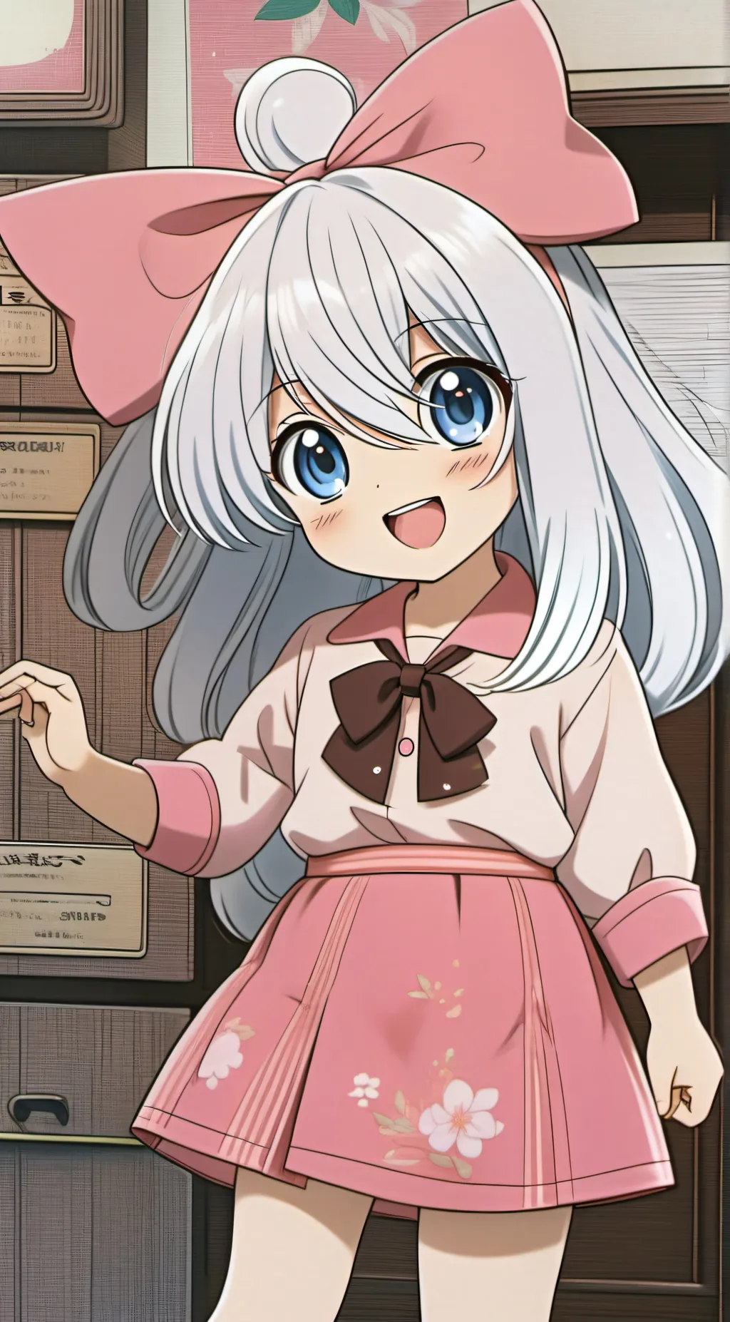 ai character: Toddler Charlotte  background