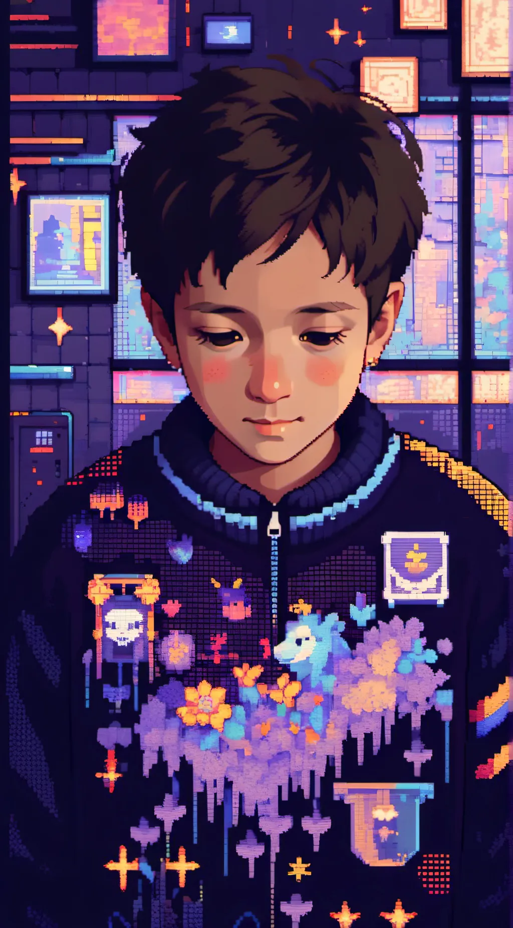 ai character: Eli. C. G background