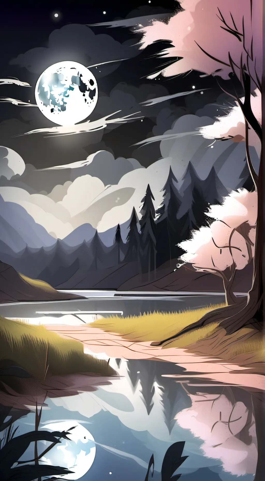 ai character: Luna  background