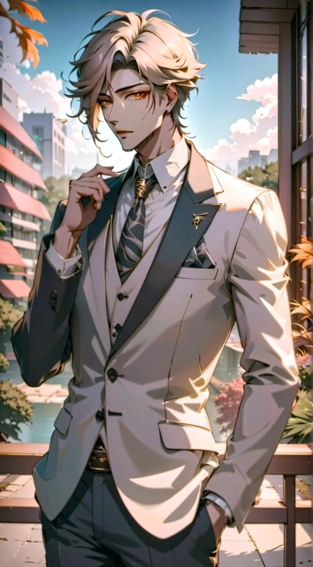 ai character: Alexander (Adult)  background