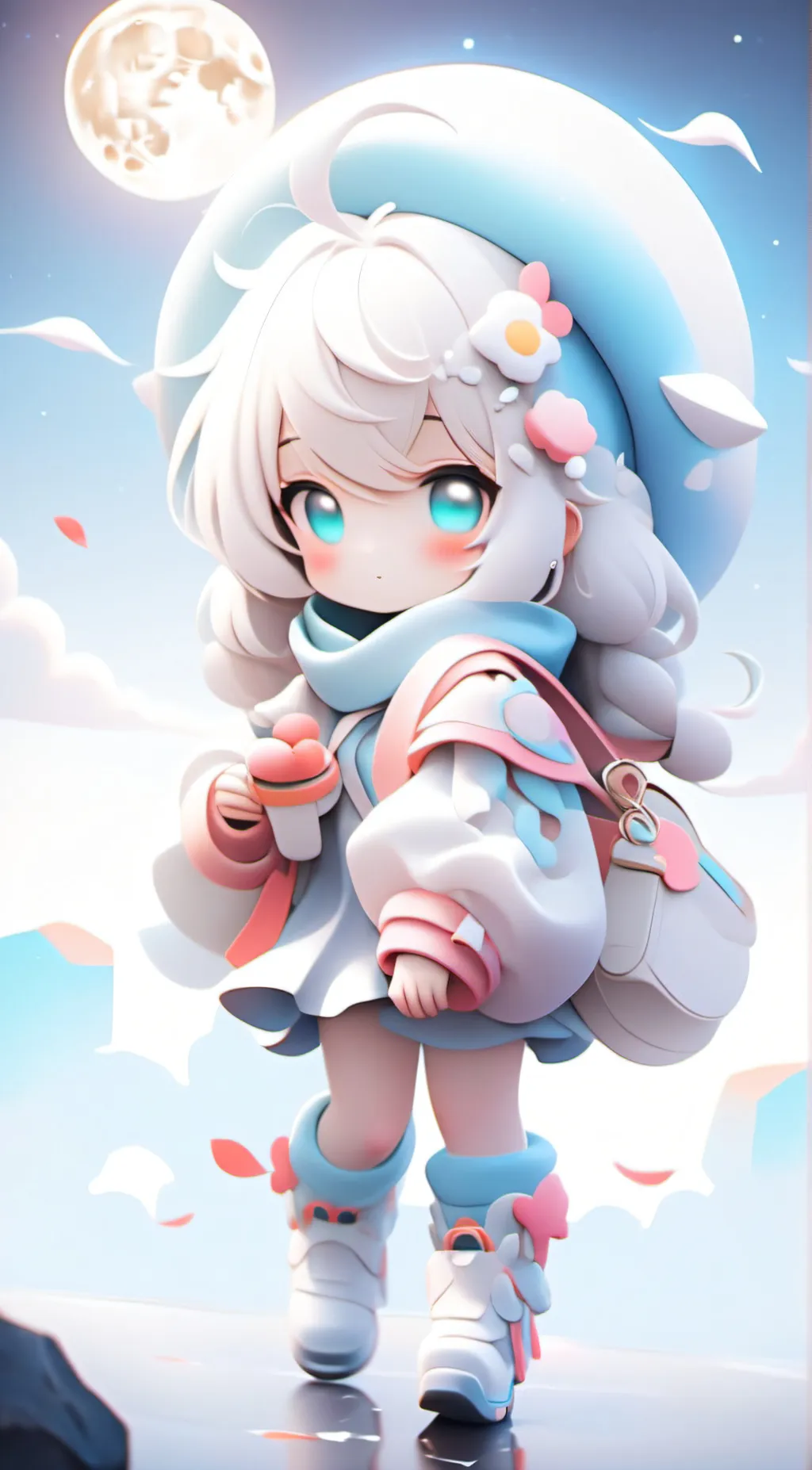 ai character: Lunar background