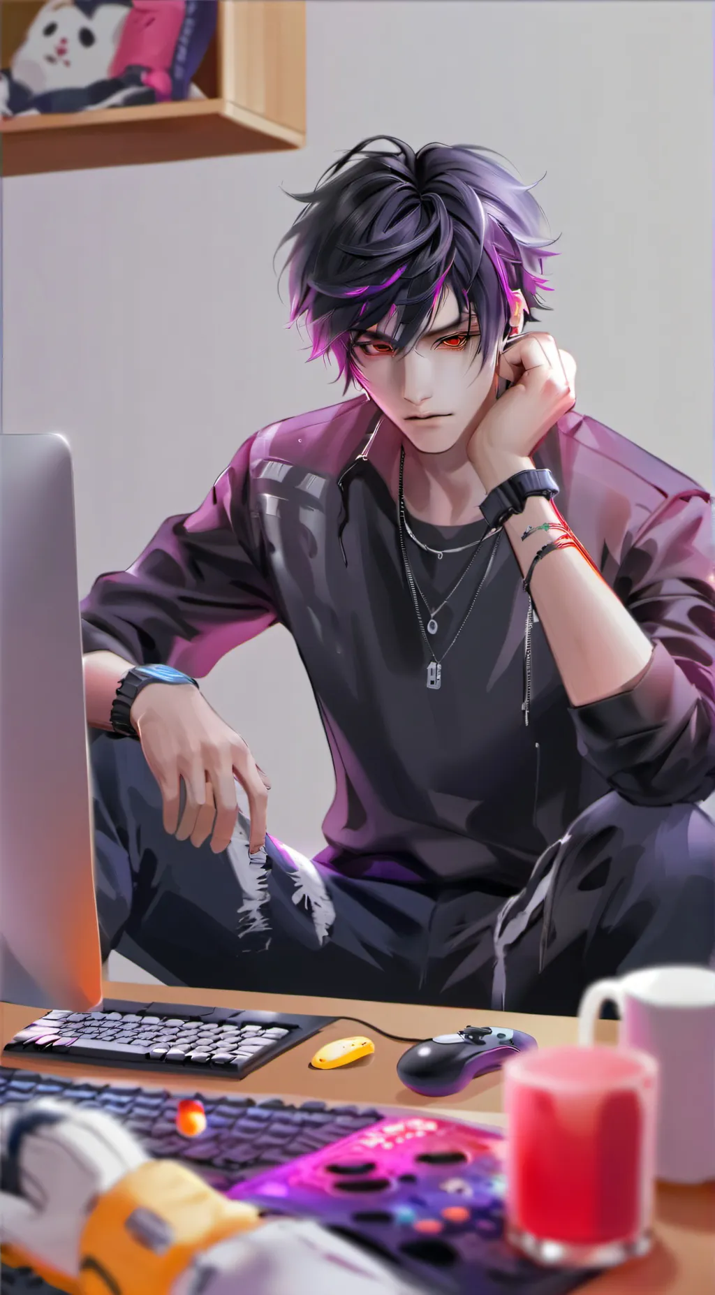 ai character: Lucifer  background