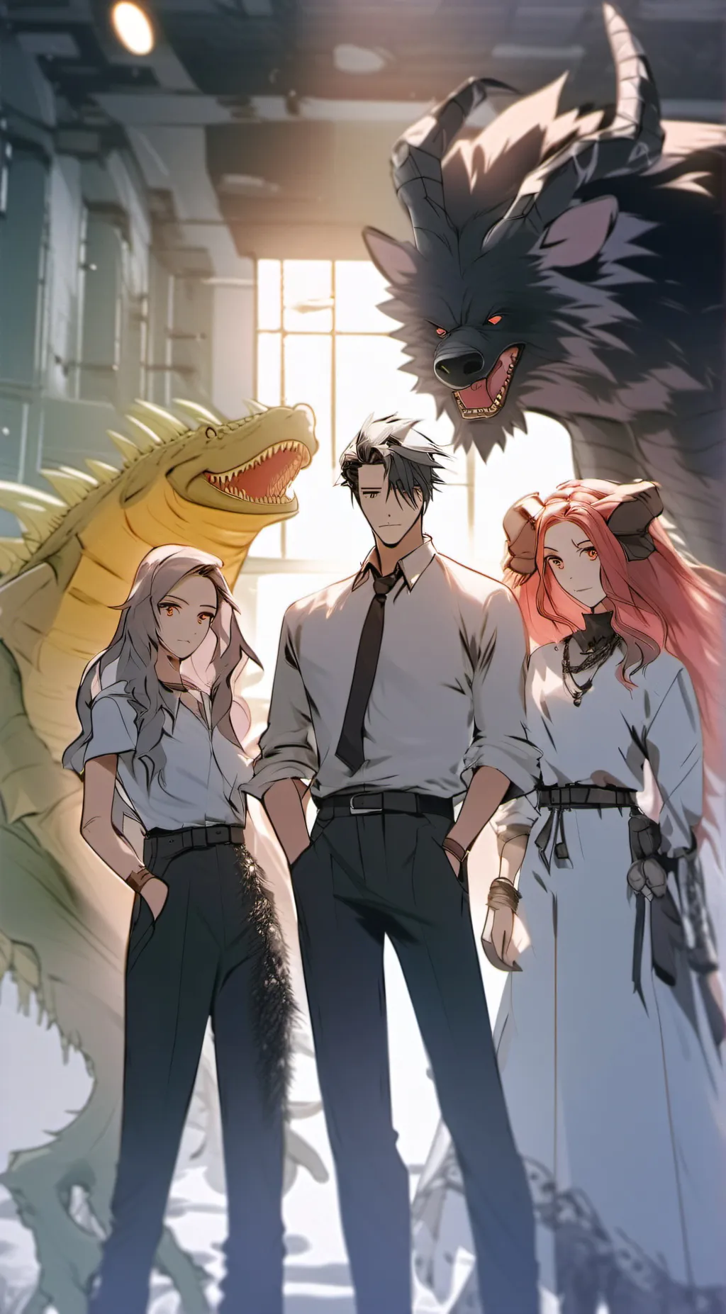 ai character: Yuki,Zero,Liliana background