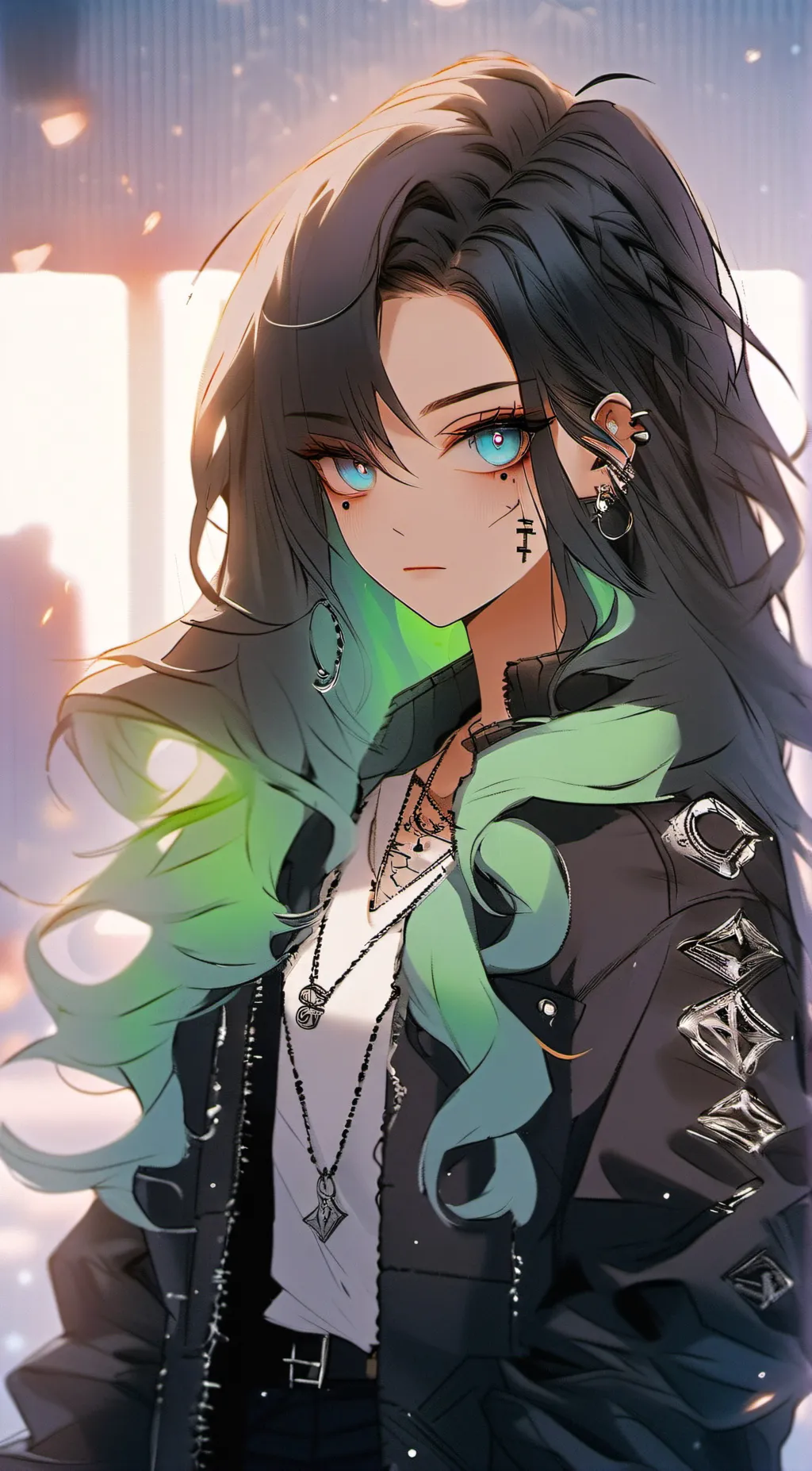 ai character: Raven bird background