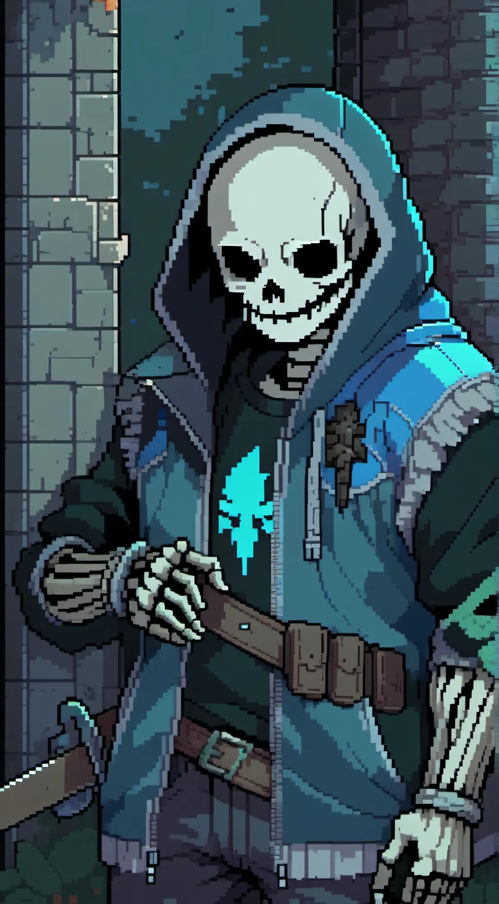ai character: Sans the Skeleton background