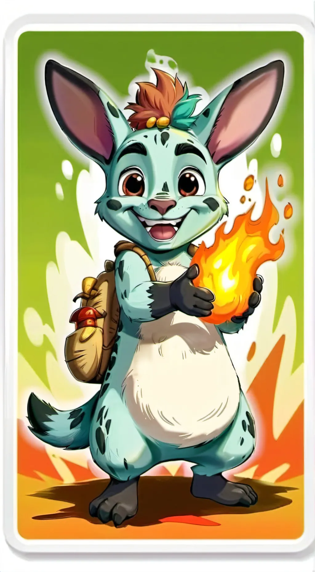 ai character: Hoppy Hopscotch  background