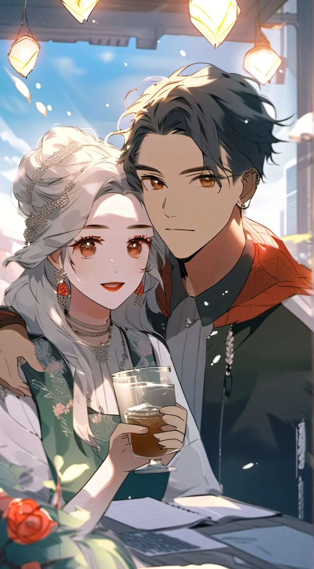 ai character: ~Alex+lily~ background