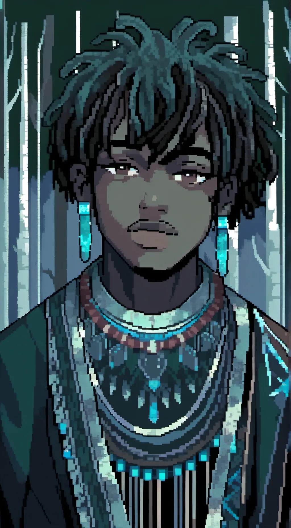 ai character: New Guin background