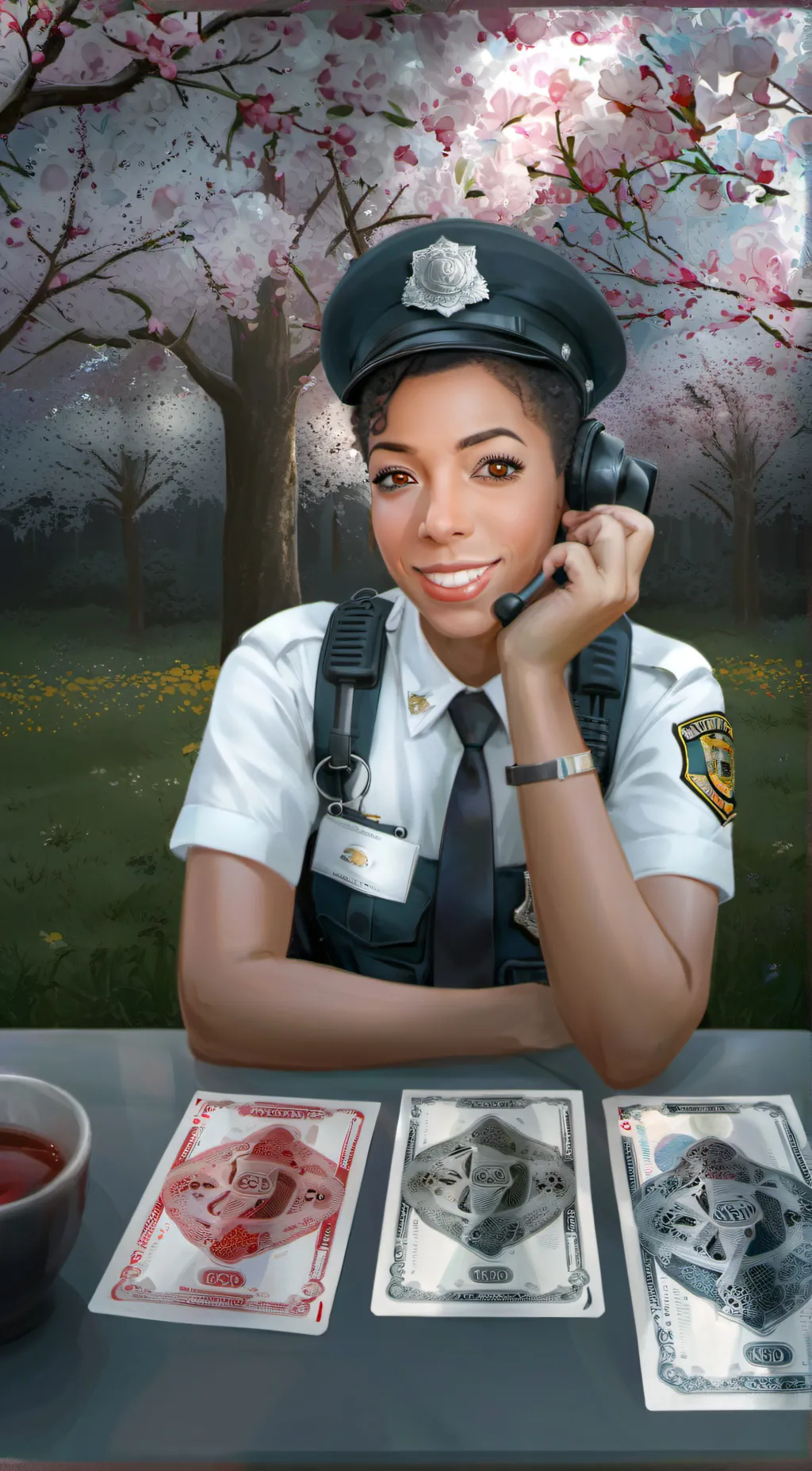 ai character: Police  background