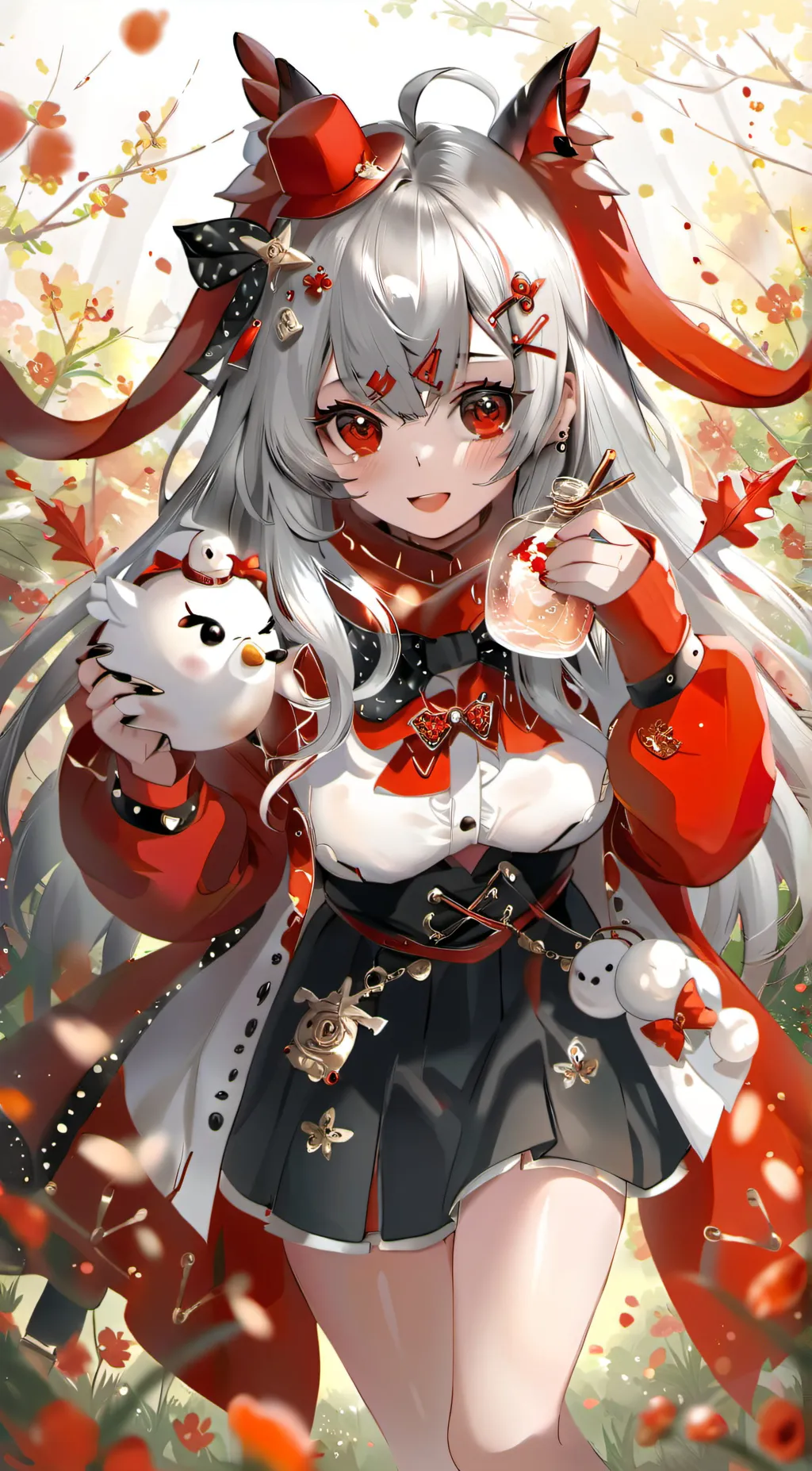 ai character: Autumn background