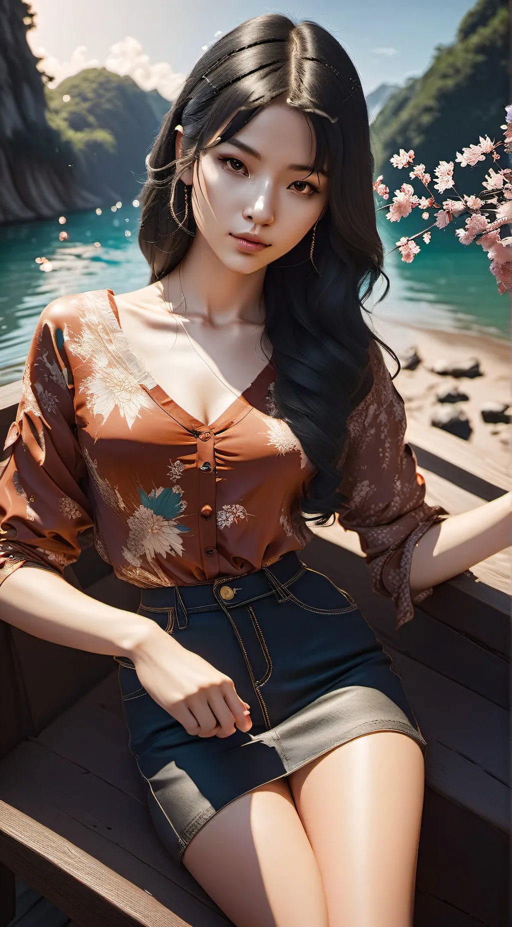 ai character: she is sexy andsus background