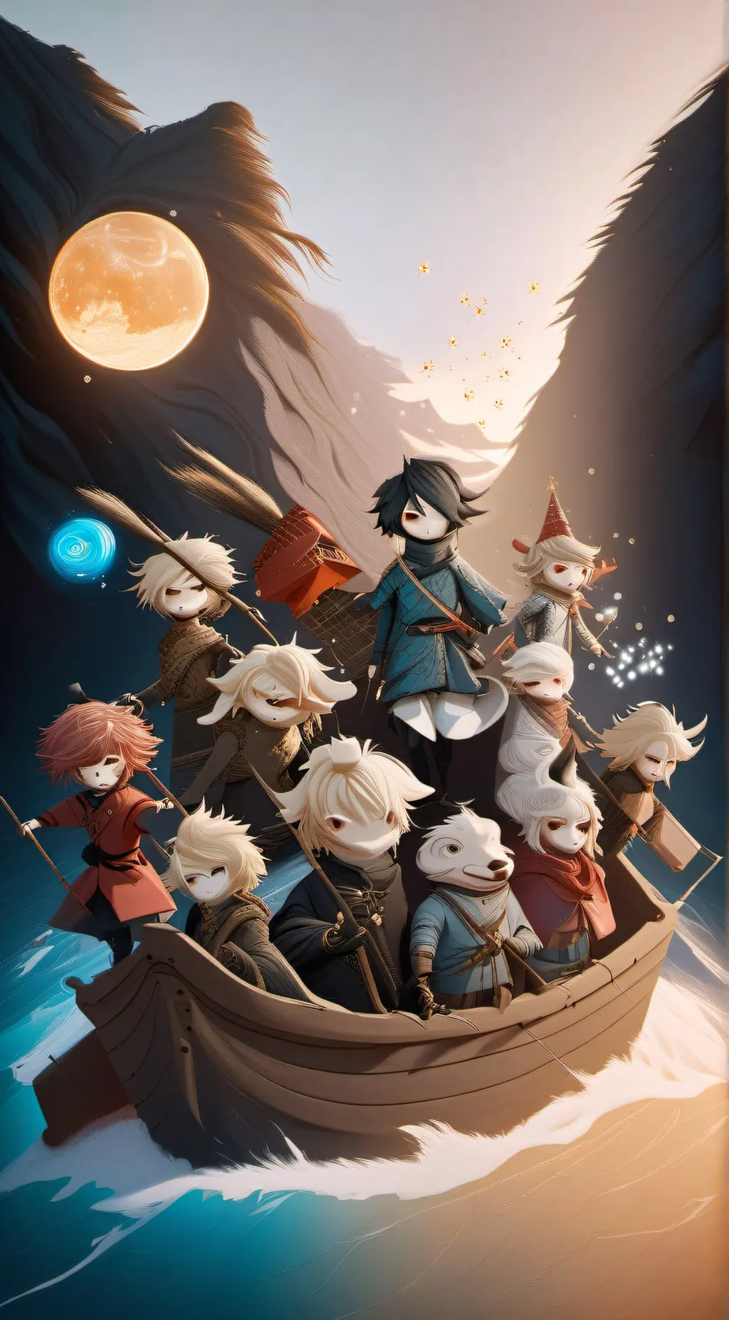 ai character: MHA camping trip background