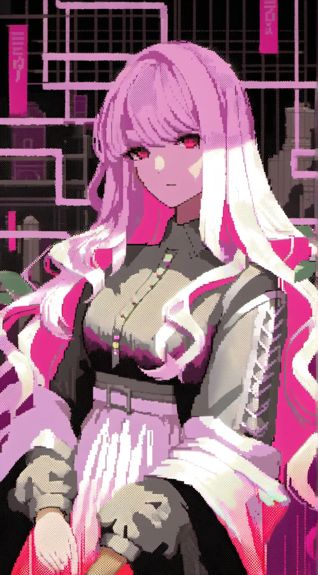 ai character: Bad girl  background