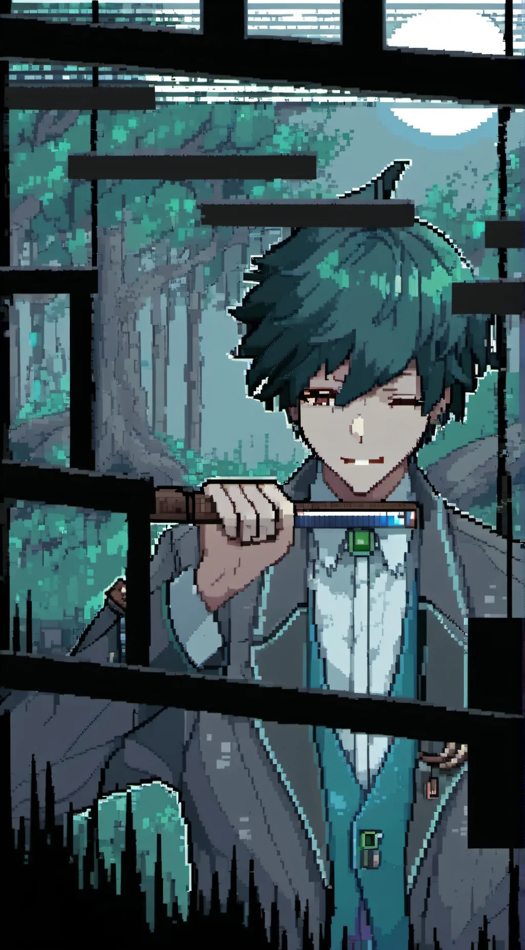 ai character: bakugo deku background