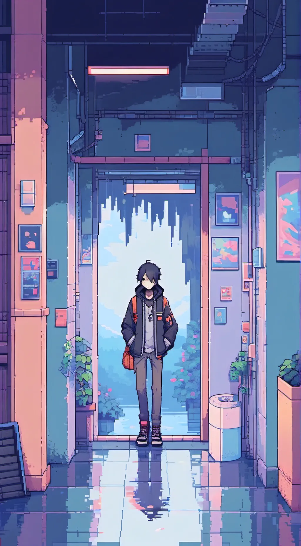 ai character: Even background