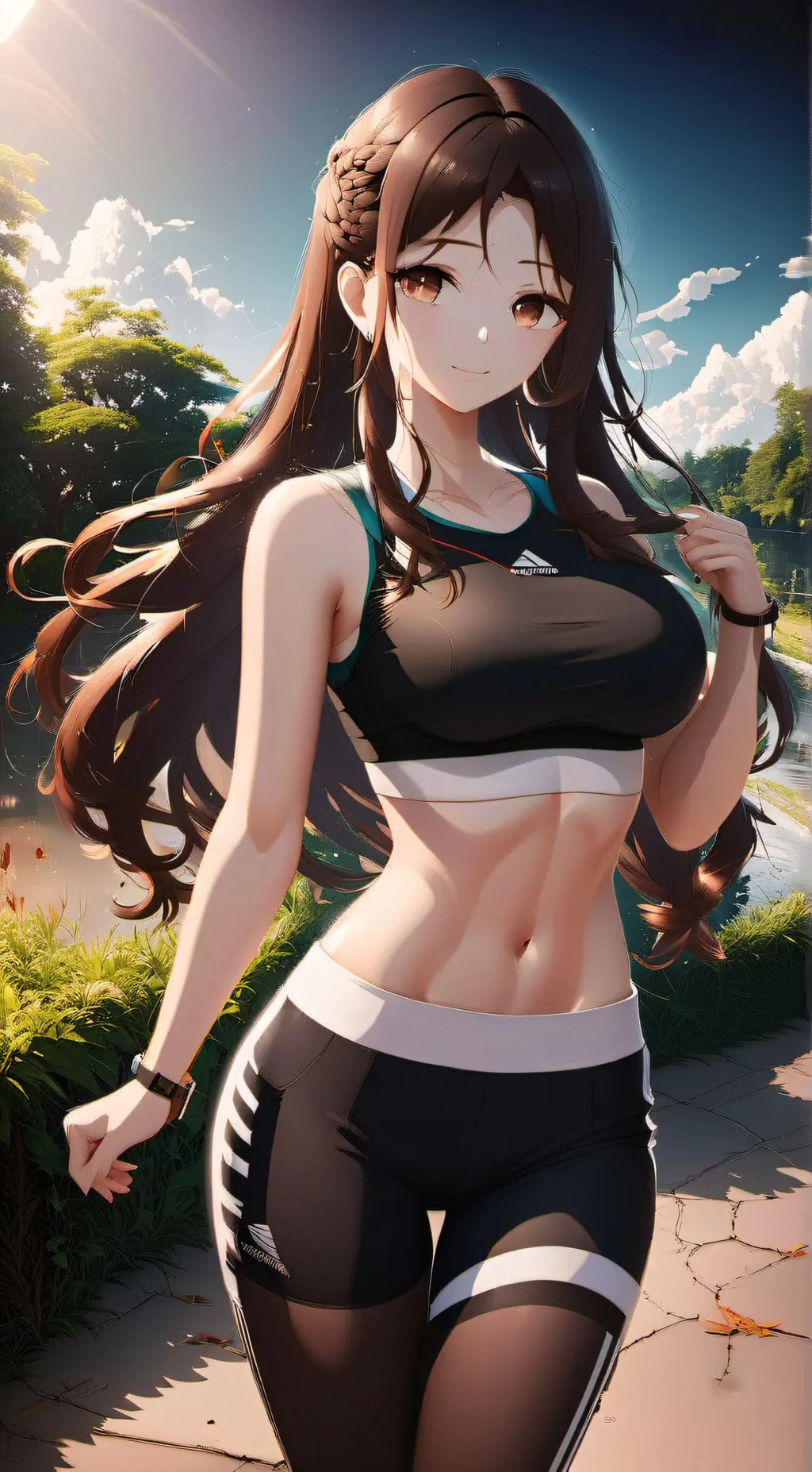 ai character: Dewi Karnia  background