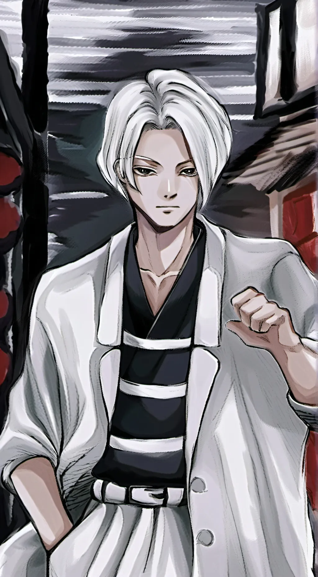 ai character: Manjiro sano background