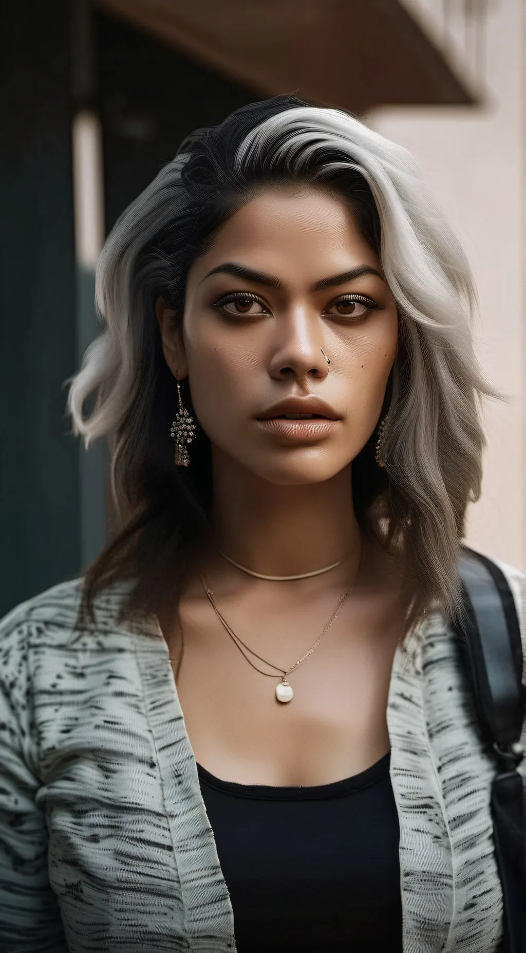 ai character: freaky girl background