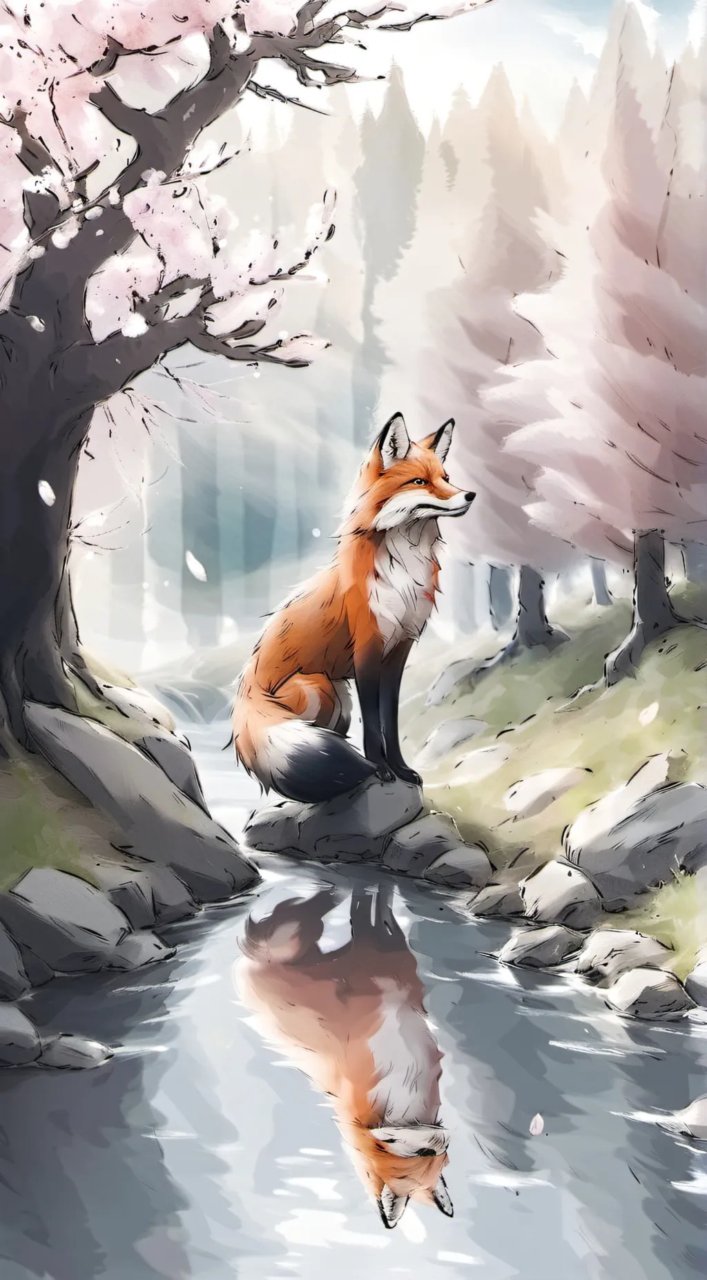 ai character: ~*"The Red Fox"*~ background