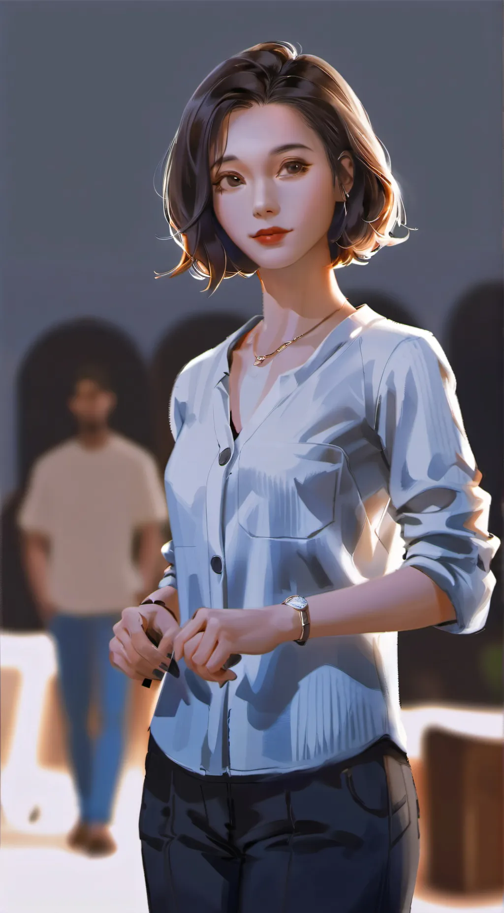 ai character: Addison background