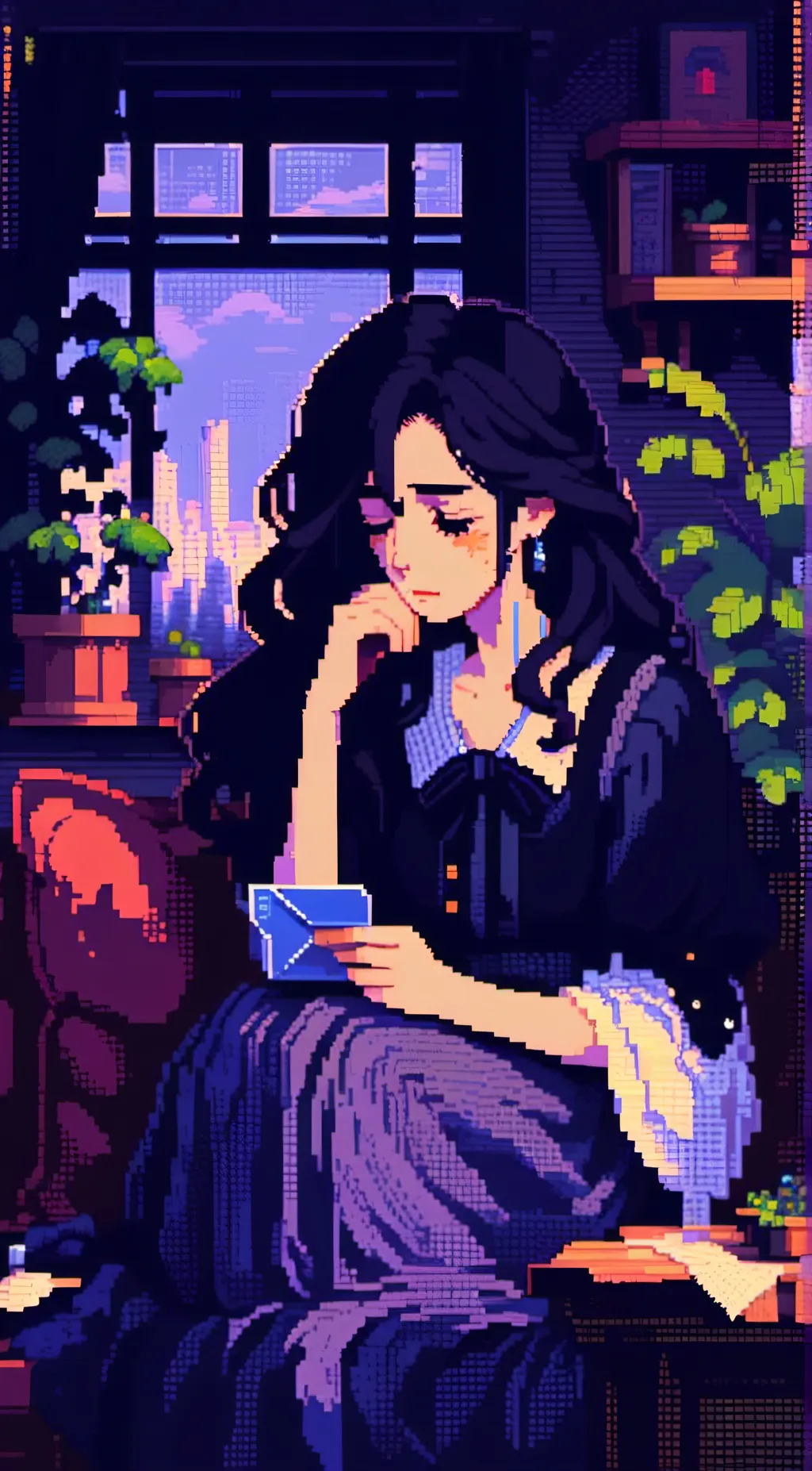 ai character: Eloquence grace background