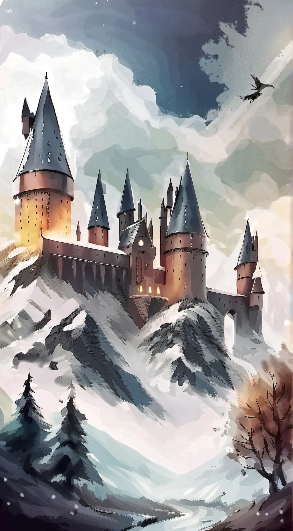 ai character: Hogwarts background