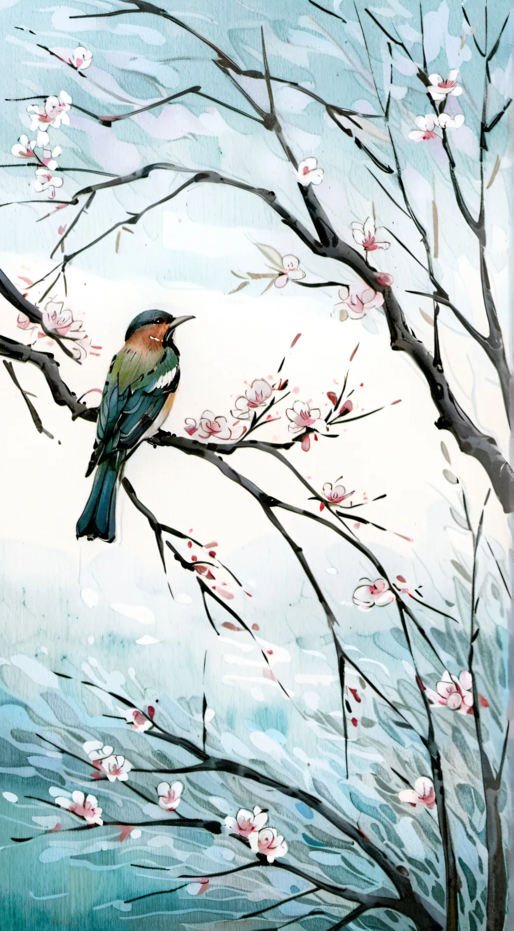 ai character: Birb.  background