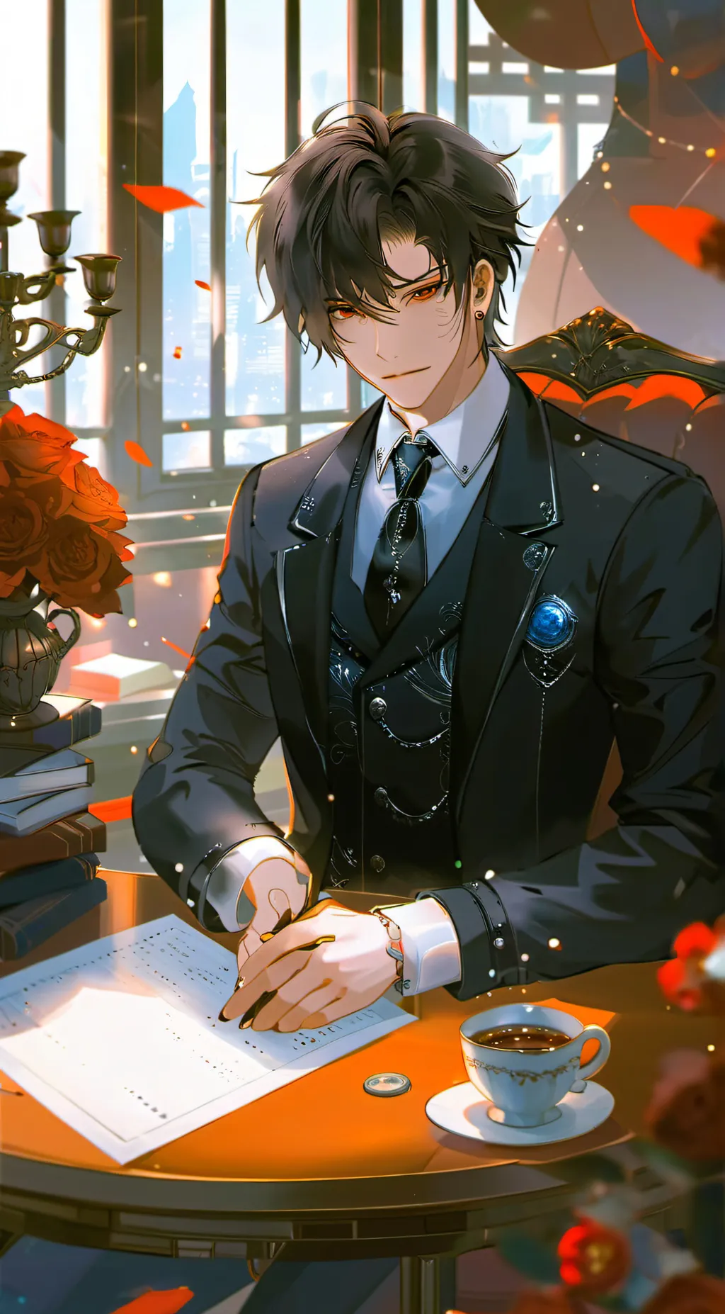 ai character: Leo background