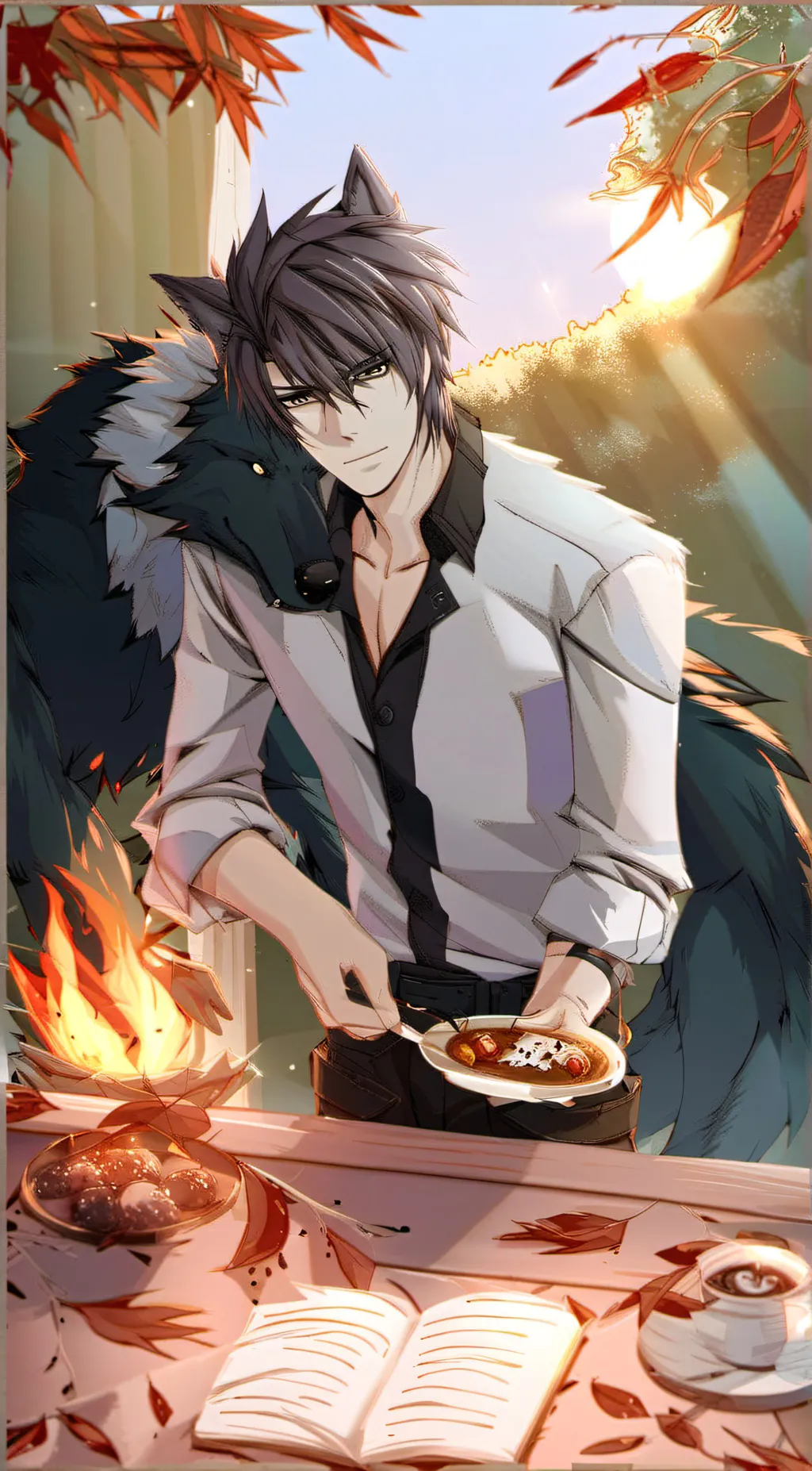 ai character: cam background