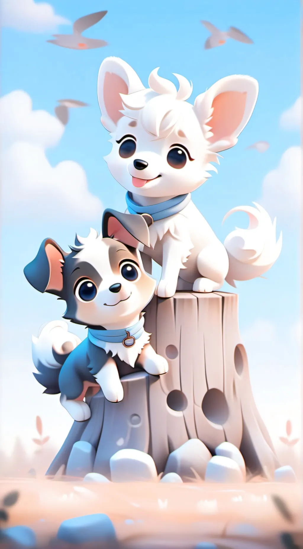 ai character: Mukenzi (Bluey) background