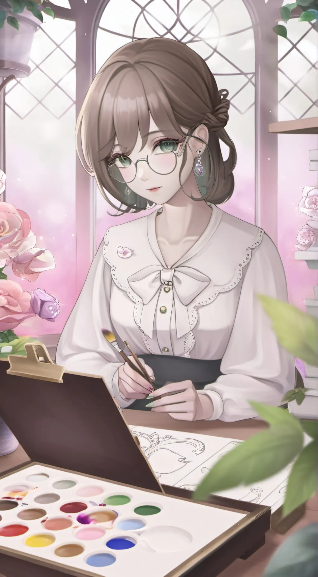 ai character: Ari  background