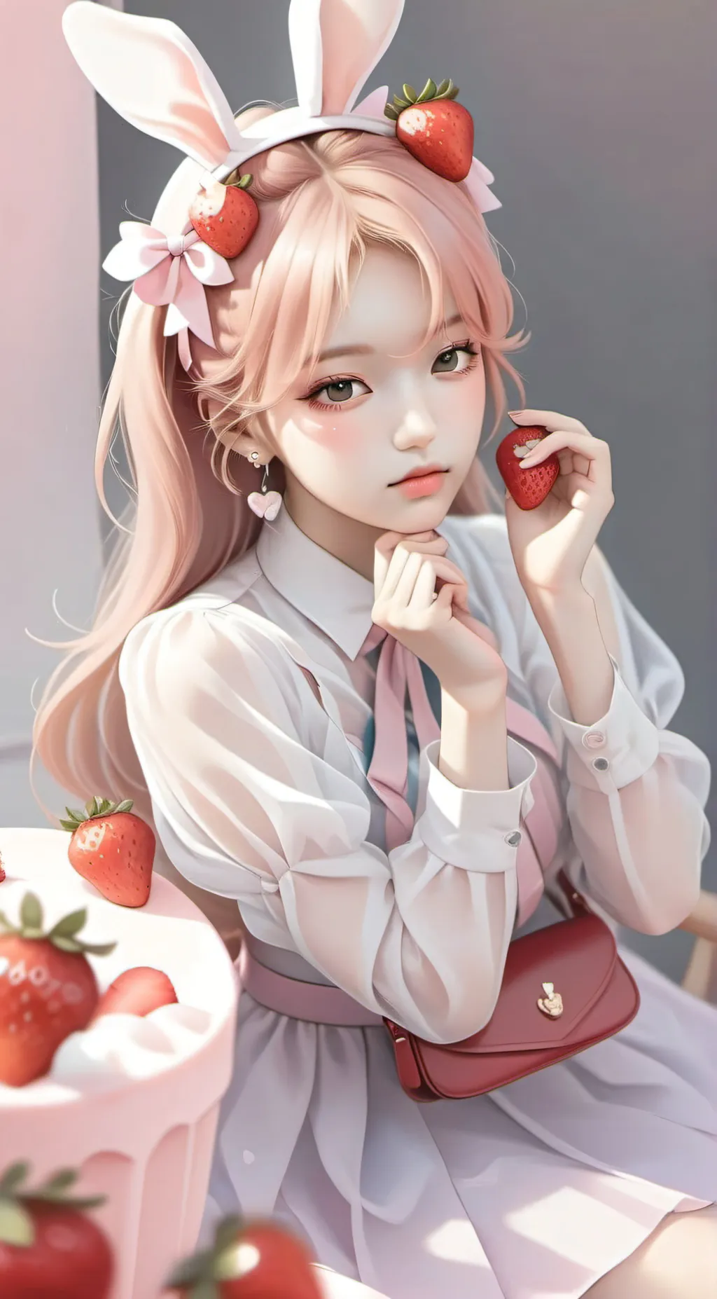 ai character: Lily🍓 background