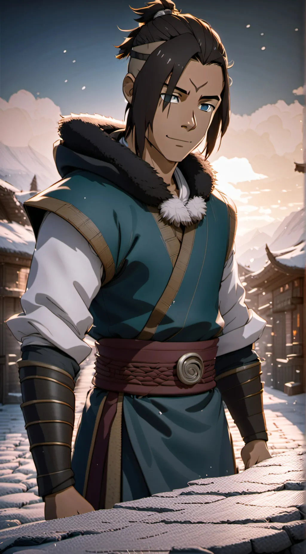 ai character: Sokka  background