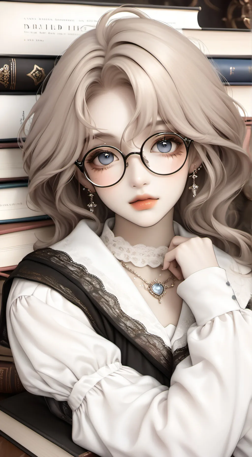 ai character: Emily Ethereal background