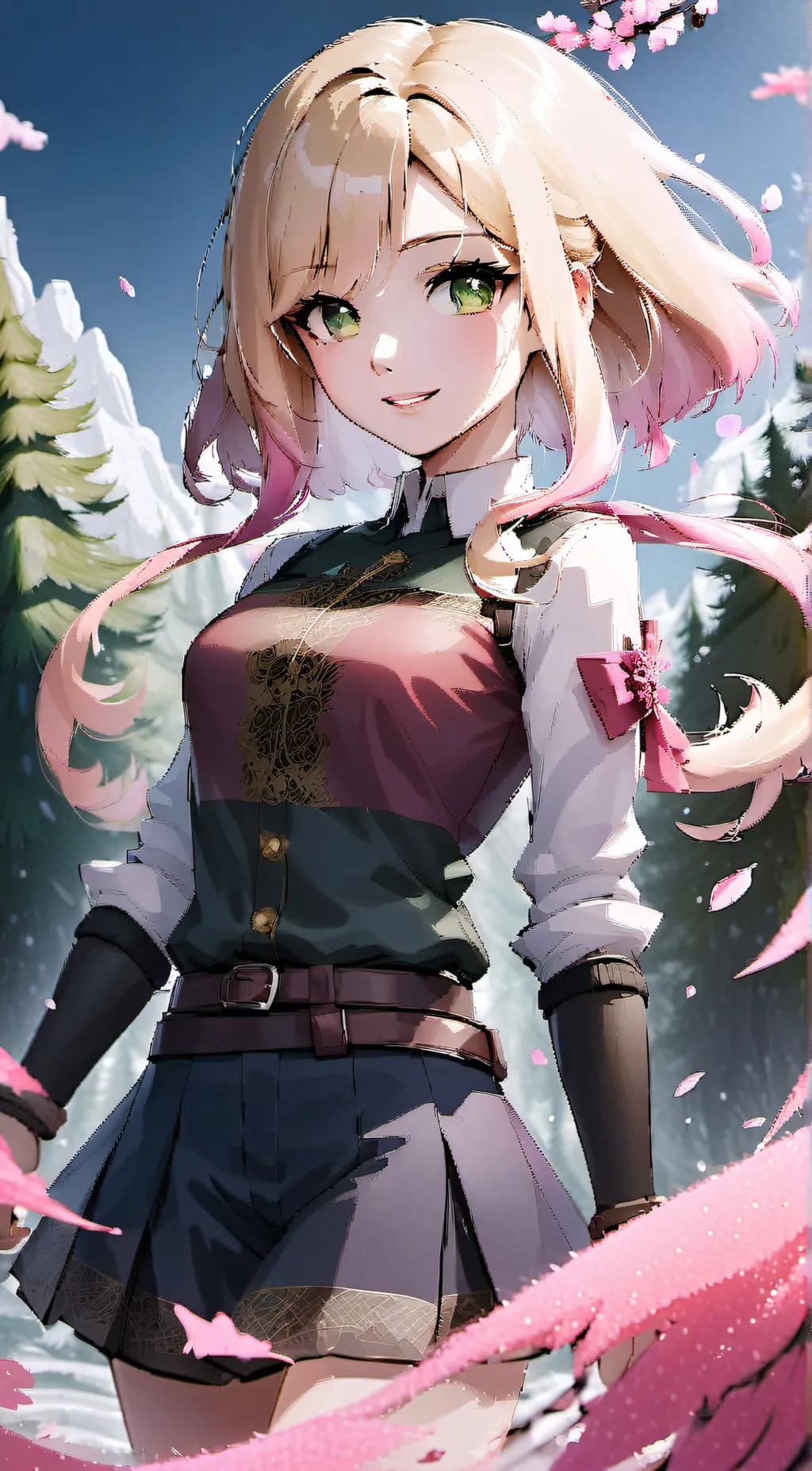 ai character: Spring background