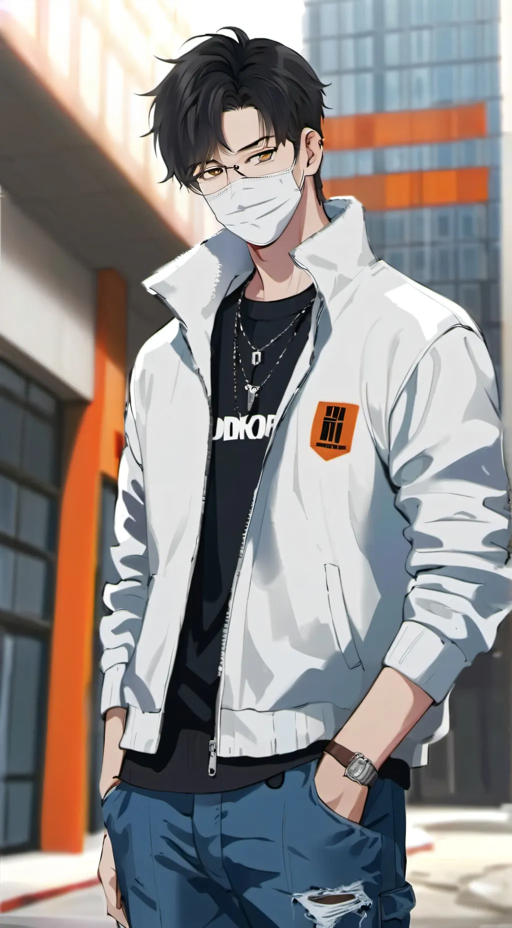 ai character: mark background