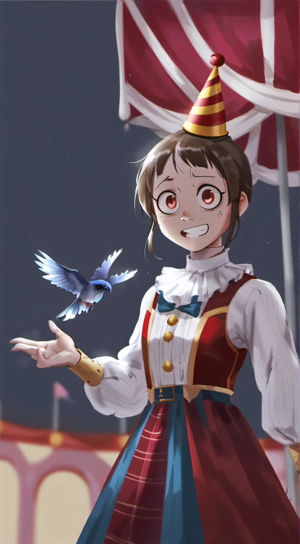 ai character: Pomni background