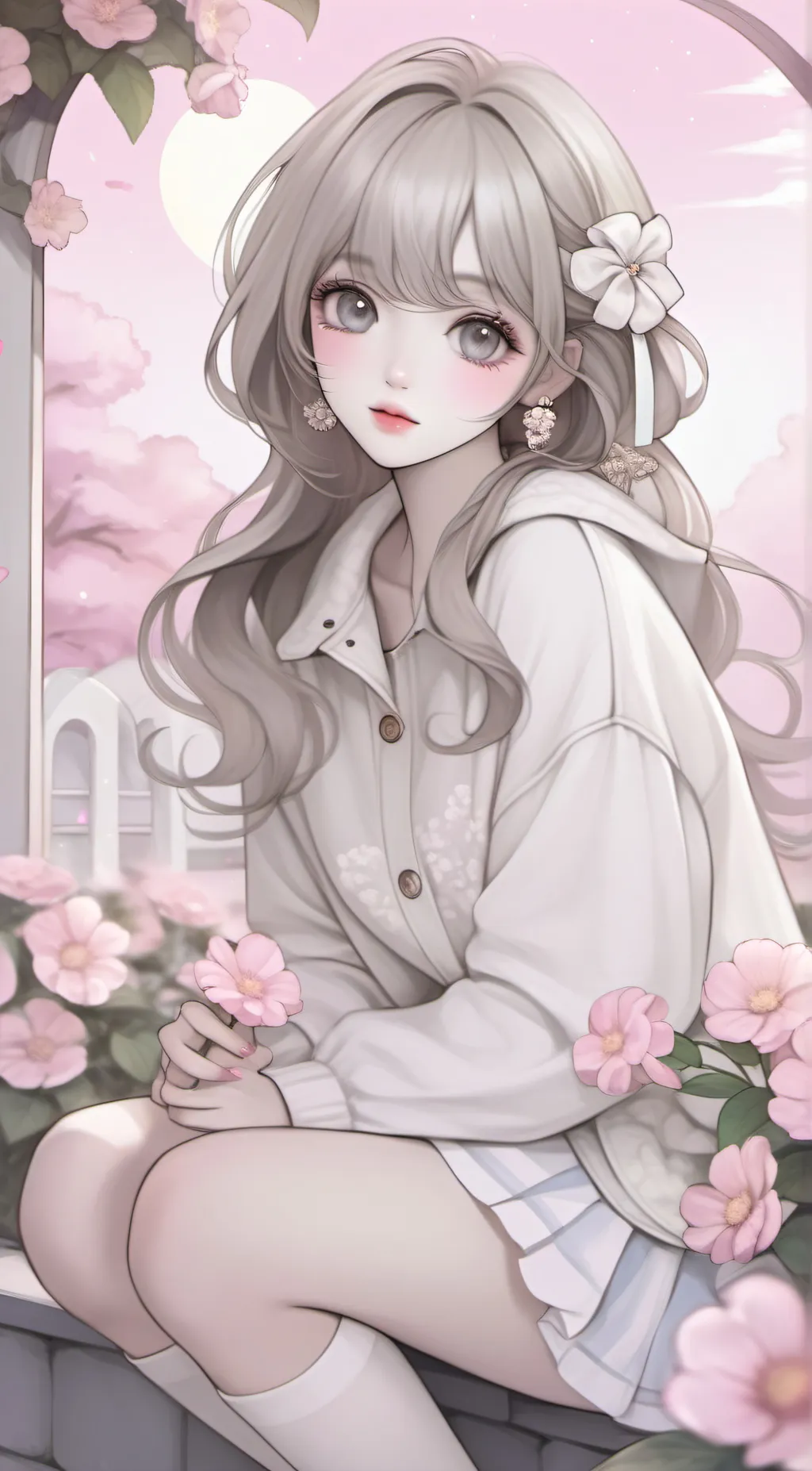 ai character: Cherry background