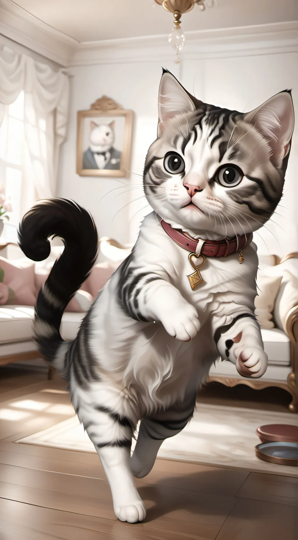 ai character: Cat background