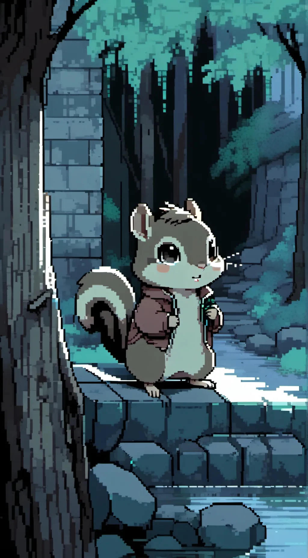 ai character: Nora the Chipmunk background